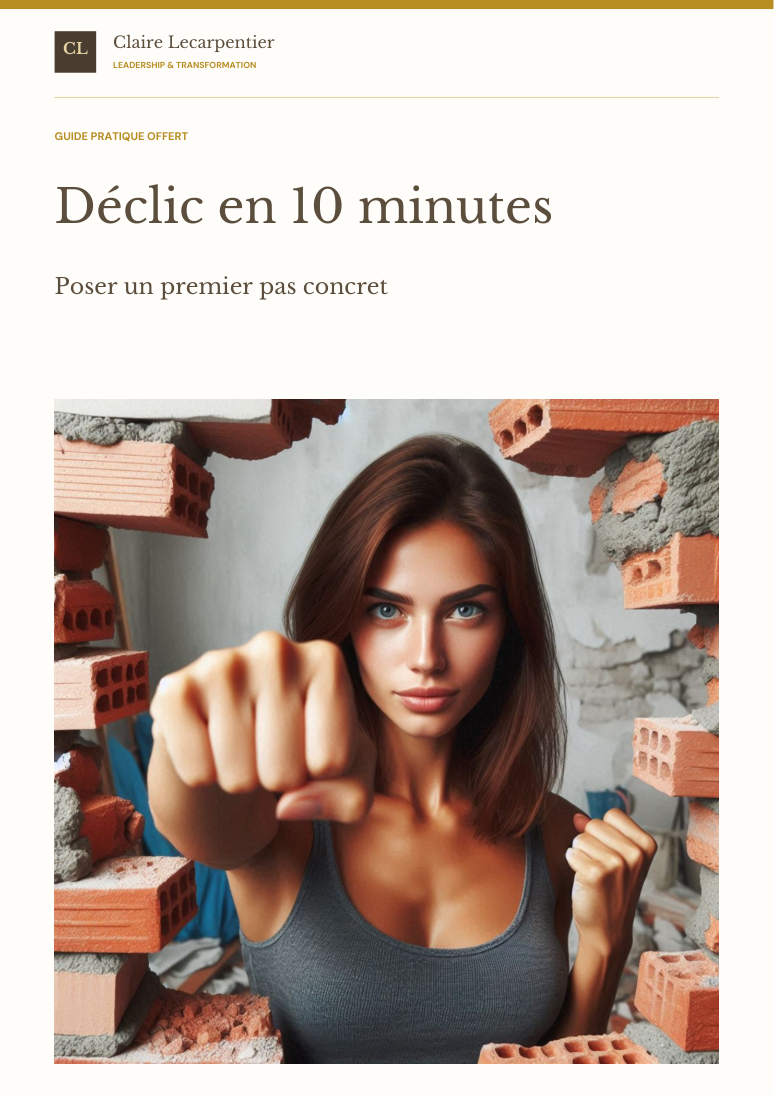 Couverture du guide Déclic en 10 minutes