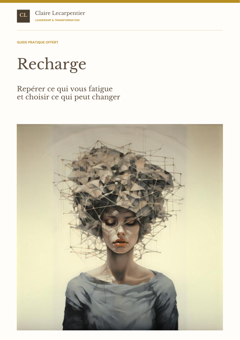 Couverture du guide Recharge